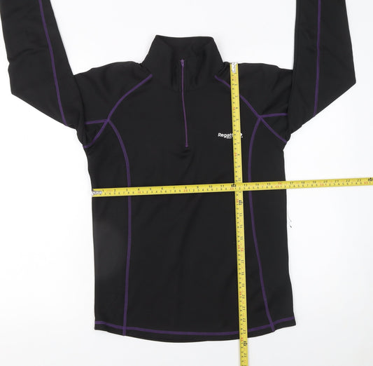 Regatta Women’s Black 1/4 Zip Xert Performance Sweatshirt UK 10