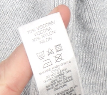 Additional view of Dunnes Women Grey Sleeveless Open Cardigan, size 14
