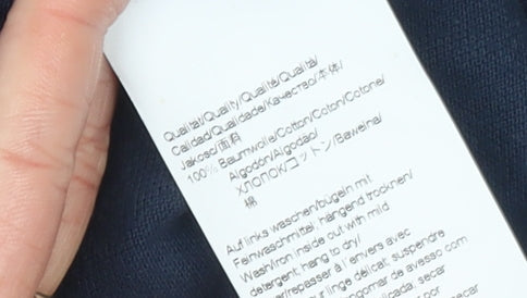 Hugo Boss Mens Blue Long Sleeve Cotton Polo Shirt XL Regular Fit