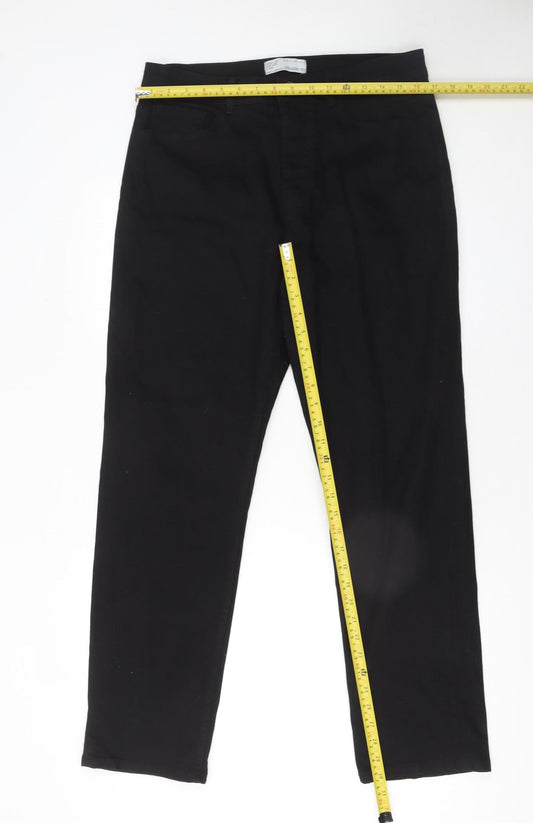 Denim Co Men’s Black Straight Fit Stretch Jeans W32 L30