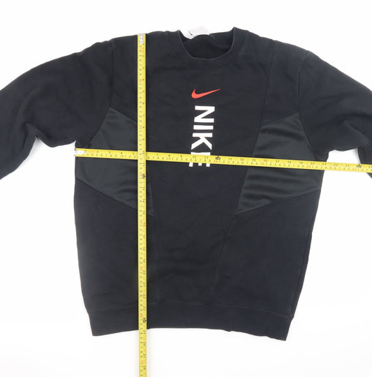 Nike Men’s Black Logo Pullover Sweatshirt Size S
