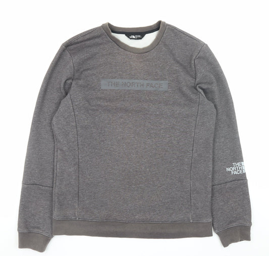 The North Face Men's Grey Crew Neck Sweatshirt M Regular Fit