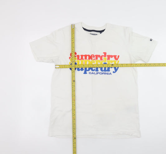 Superdry Women’s White California Graphic T-Shirt Size 8