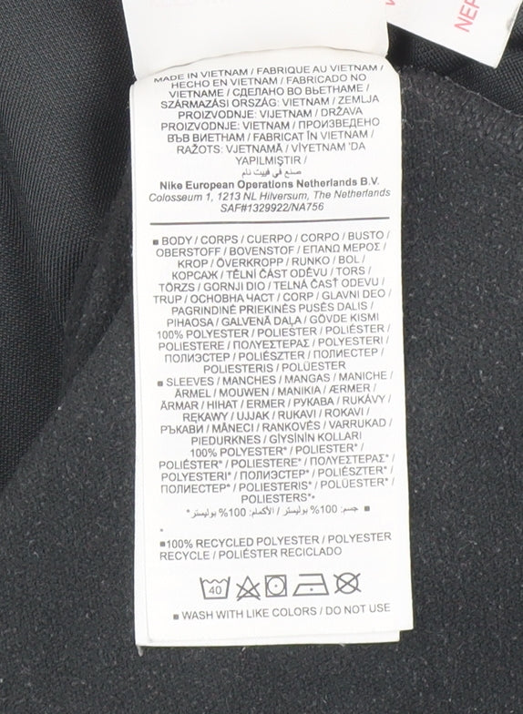 Additional view of Nike boys’ black dri-fit xs 1/4 zip pullover sweatshirt
