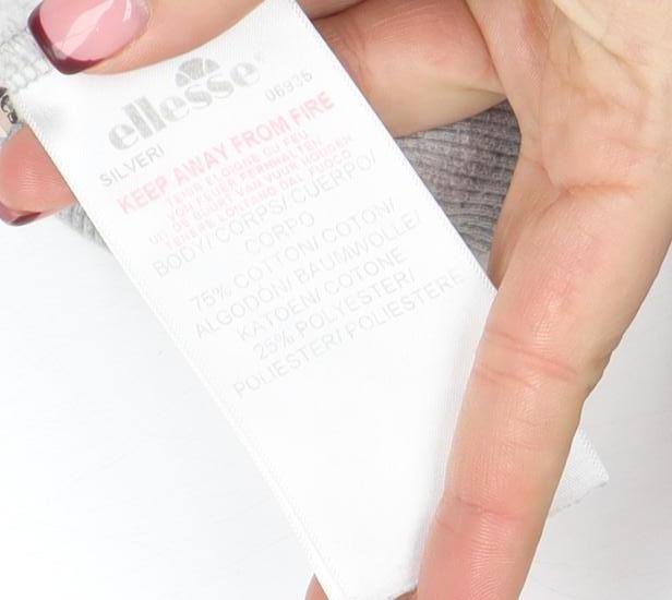 Ellesse Womens Grey Full Zip Hoodie UK 12 Logo Tape Detail