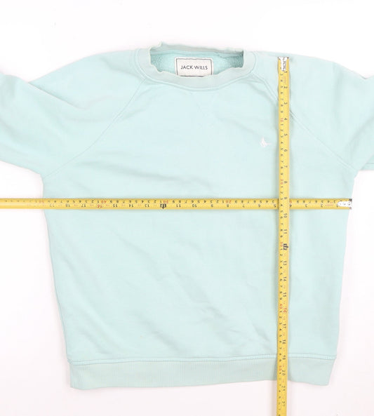 Jack Wills Women’s Blue Crew Neck Pullover Sweatshirt UK 8
