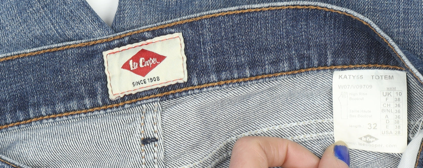 Lee Cooper Women's Blue High Rise Bootcut Jeans Size 10 Regular