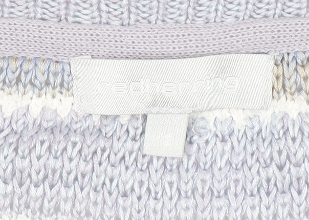 Brand and care label for Red Herring Women’s Multicoloured Striped Knit Jumper M
