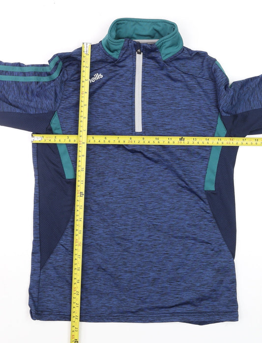 O'Neills Women's Blue Size 10 1/4 Zip Athletic Track Jacket