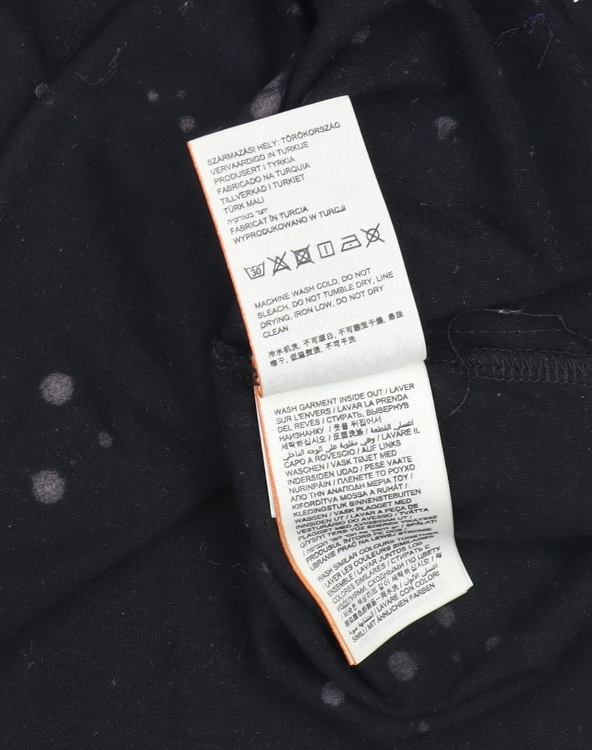 Superdry Womens Black XS Cropped Tank Top 1979 Tour Graphic