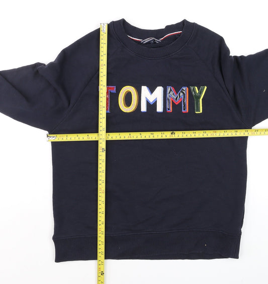 Tommy Hilfiger Men’s Blue Embroidered Logo Sweatshirt Size M