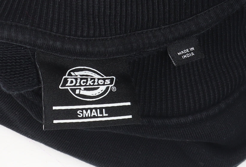 Dickies Men’s Black Small Crew Neck Pullover Sweatshirt