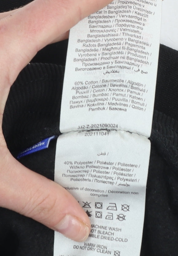 Additional view of Jack & Jones boys’ black jogger trousers, size 164, cotton blend fleece