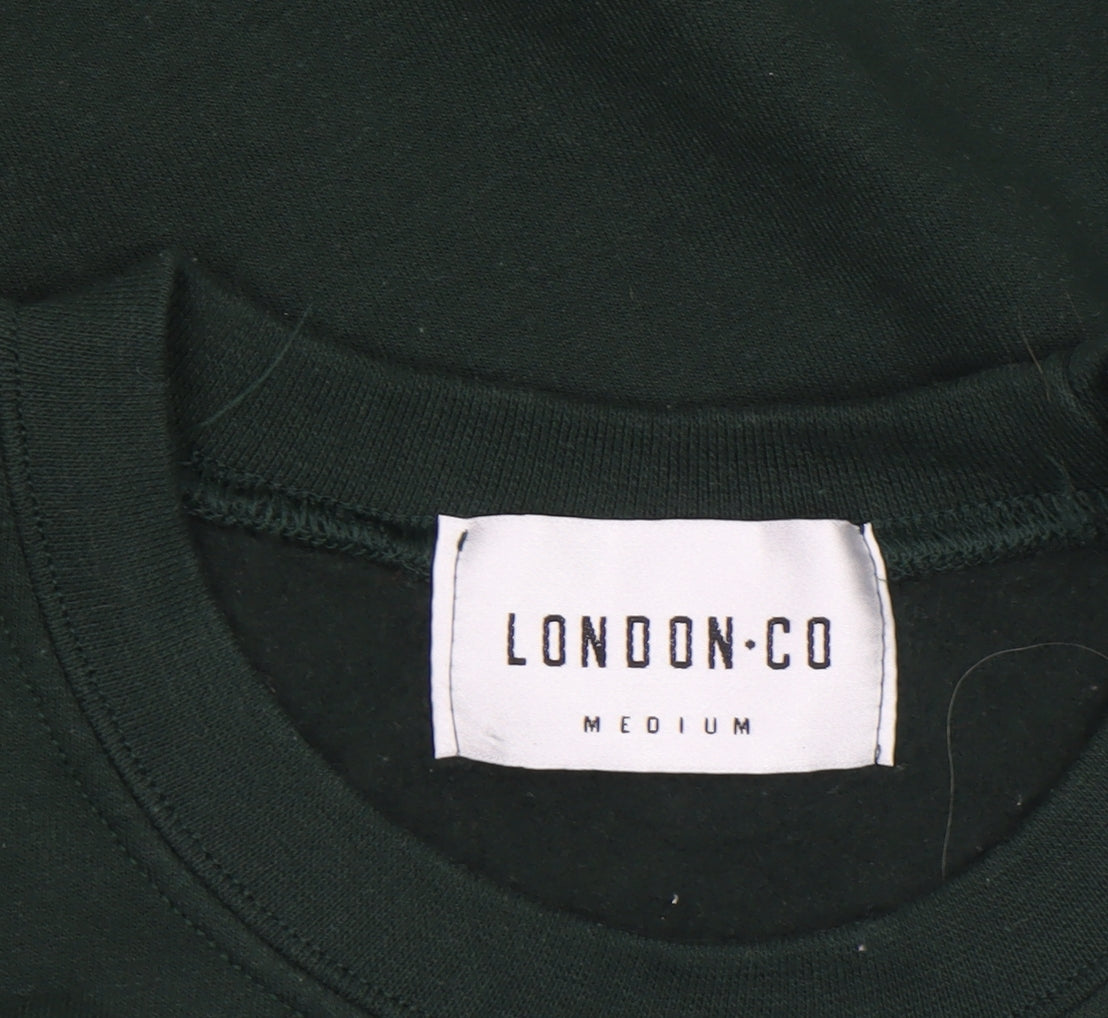 London Co Men's Green Christmas 'Gangster Wrapper' Pullover Sweatshirt Medium