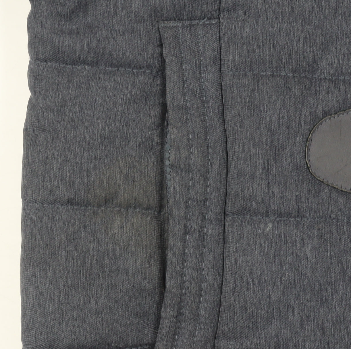 Superdry Sport Womens Navy Hooded Toggle Puffer Jacket L Faux Fur Trim