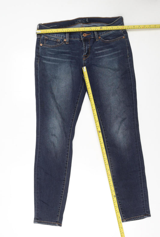 Lucky Brand Women's Blue Skinny Jeans Size 6 Mid Rise Stretch Denim