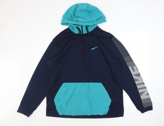 Nike Men's Blue XL Pullover Hoodie Dri-FIT Sportswear