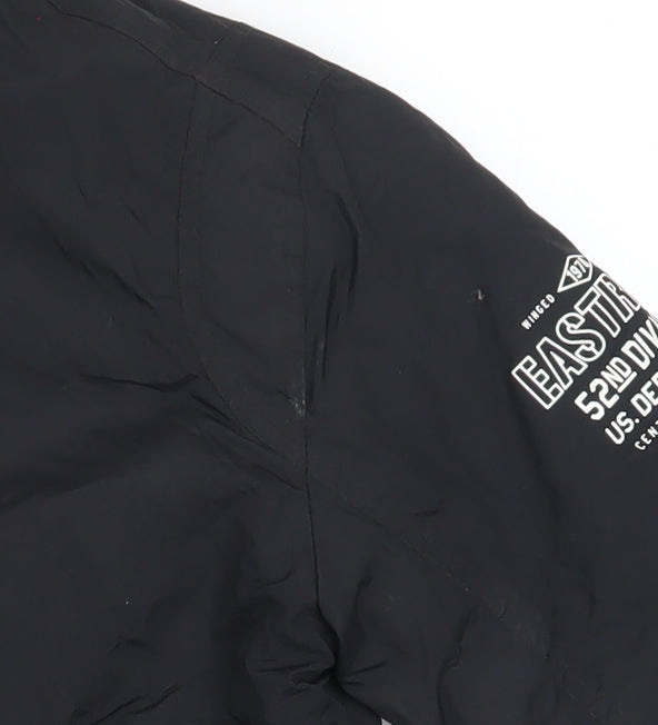 Additional view of Gémo boys’ black bomber jacket 12 years lined zip military style