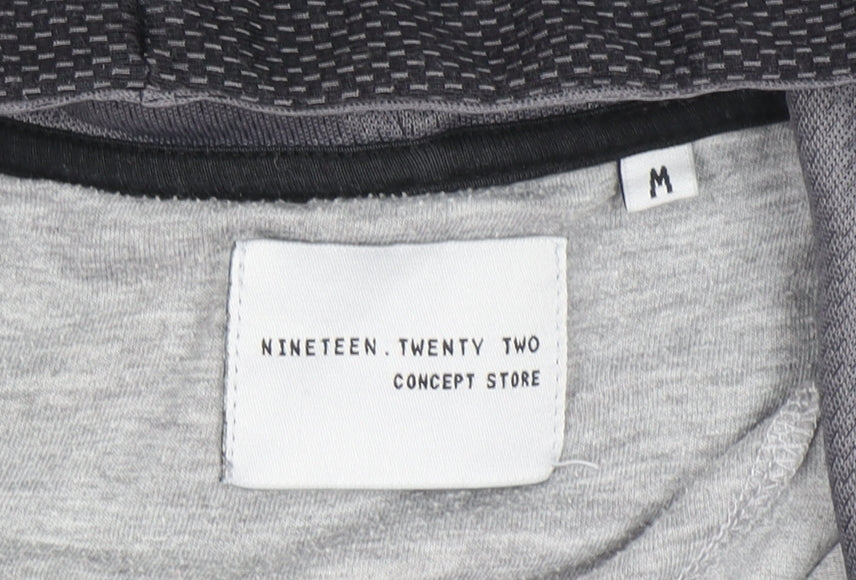 Nineteen.Twenty Two Men’s Grey Full Zip Hoodie Size M