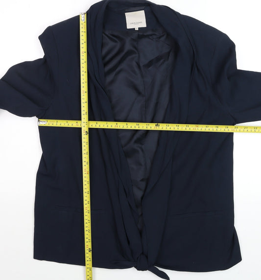 Great Plains Women Blue XL Blazer Shawl Collar Single-Breasted Jacket