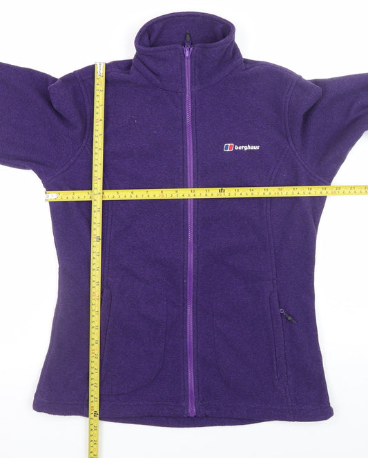 Berghaus Women's Purple Fleece Jacket UK 12 Full Zip Outdoor Coat
