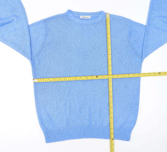 Berkertex Women Blue Acrylic Knit Pullover Jumper Size 14