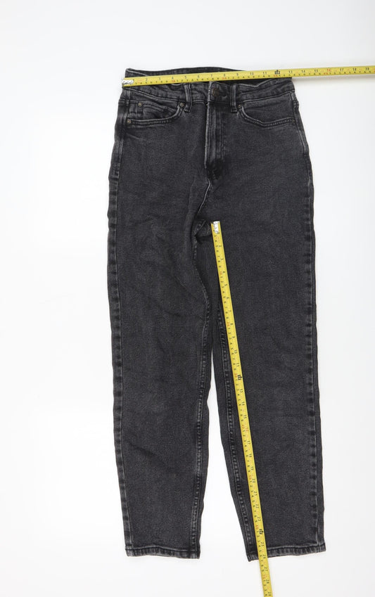Stradivarius Women’s Black High Rise Mom Jeans Size 10 UK