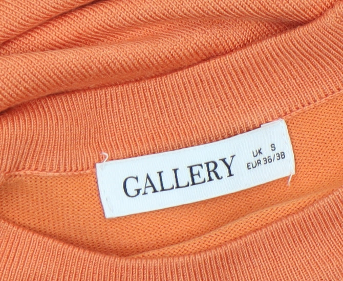 Additional view of Gallery Women’s Orange Crew Neck jumper, size S