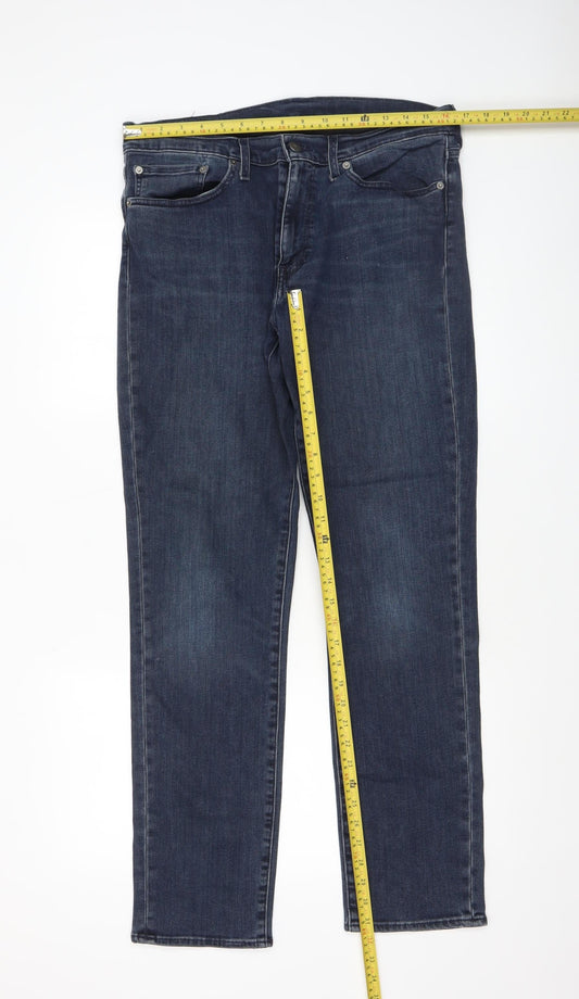 Levi's Premium Men's Blue Straight Denim Jeans W34 L32 Classic Fit