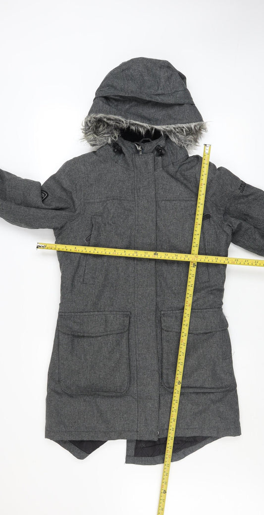 Trespass Men's Grey XS Waterproof Hooded Parka Coat