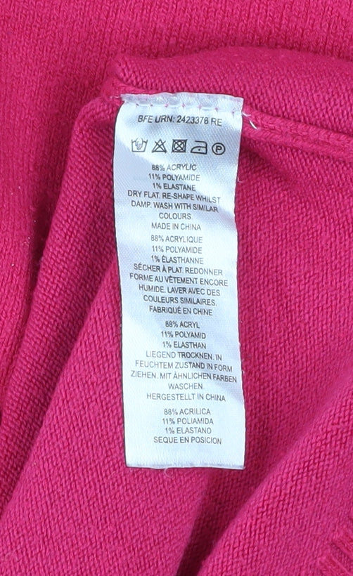Additional view of French Connection Women's Pink Mock Neck Long Sleeve jumper, size M