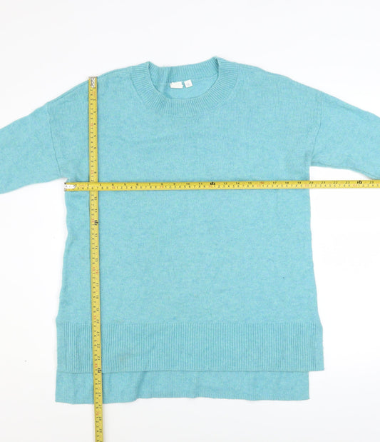 GAP Women’s Blue Crew Neck Wool Blend Knit Jumper Size M