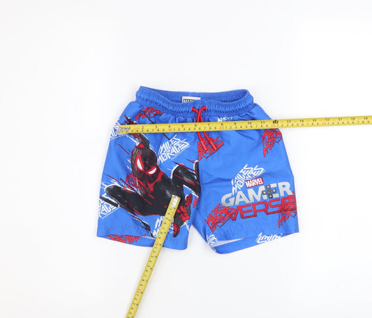 Marvel Boys Blue Spider-Man Swim Shorts 5-6 Years Quick Dry Lined
