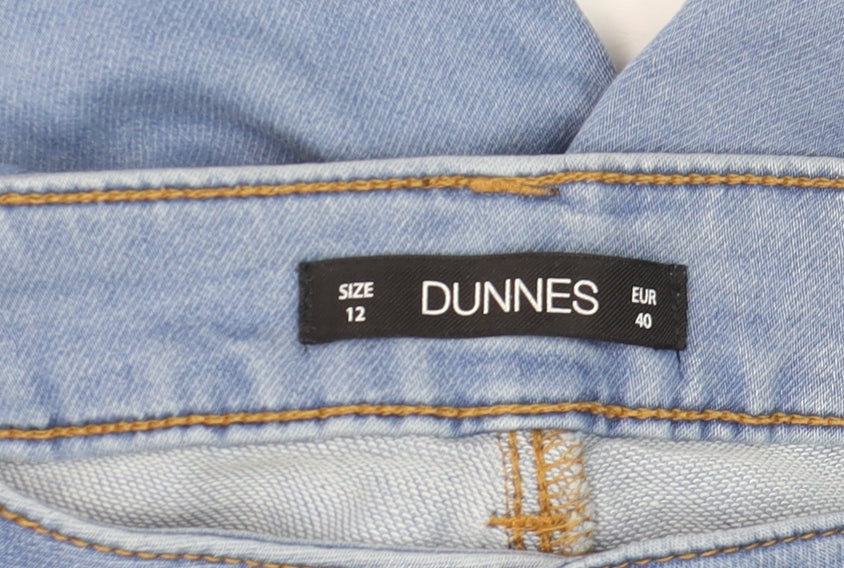 Additional view of Dunnes Women Blue, size 12, Straight Leg Stretch Denim Jeans