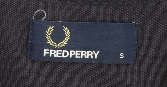 Fred Perry Men’s Navy Blue Small Bomber Track Jacket Retro Style