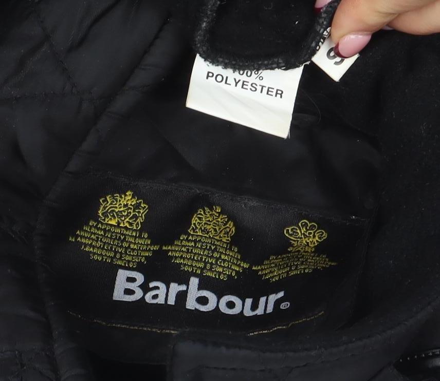 Barbour Women’s Black Quilted Belted Jacket Size 10