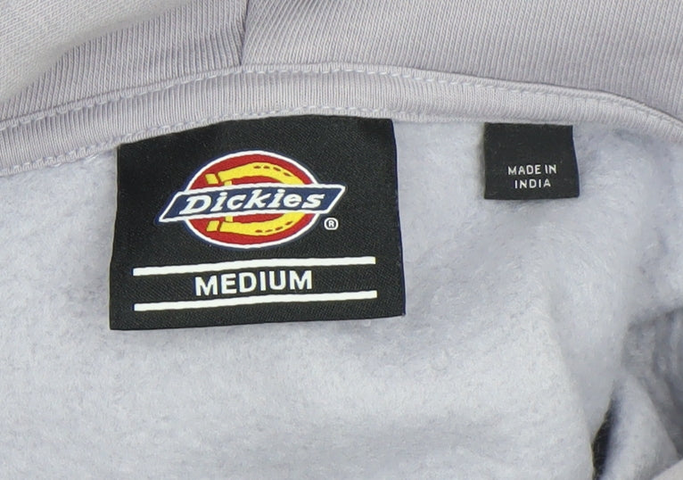 Dickies Women’s Lilac Cropped Pullover Hoodie Medium Cotton Blend