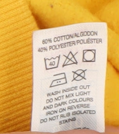 Additional view of Dunnes boys’ yellow football graphic pullover hoodie 9-10 years