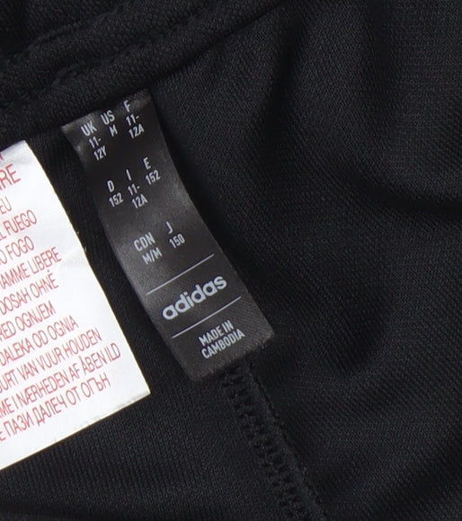 Additional view of adidas boys’ black 12 years jogger trousers with zip pockets