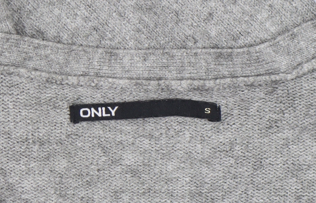 Additional view of Only Women's Grey Knit Long Sleeve Open Cardigan, size S