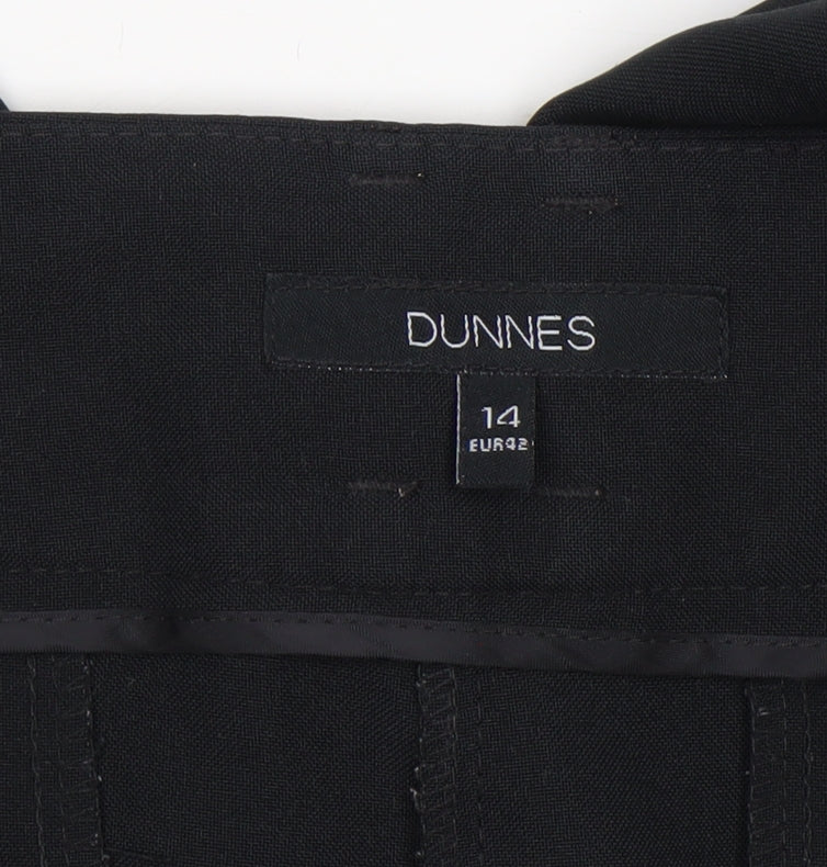 Additional view of Dunnes Women’s Black Dress Pants, size UK 14, Straight Leg Trousers