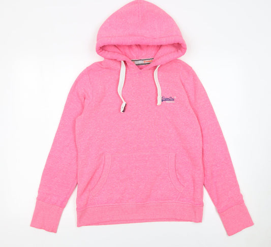Superdry Orange Label Women’s Pink Pullover Hoodie Size L