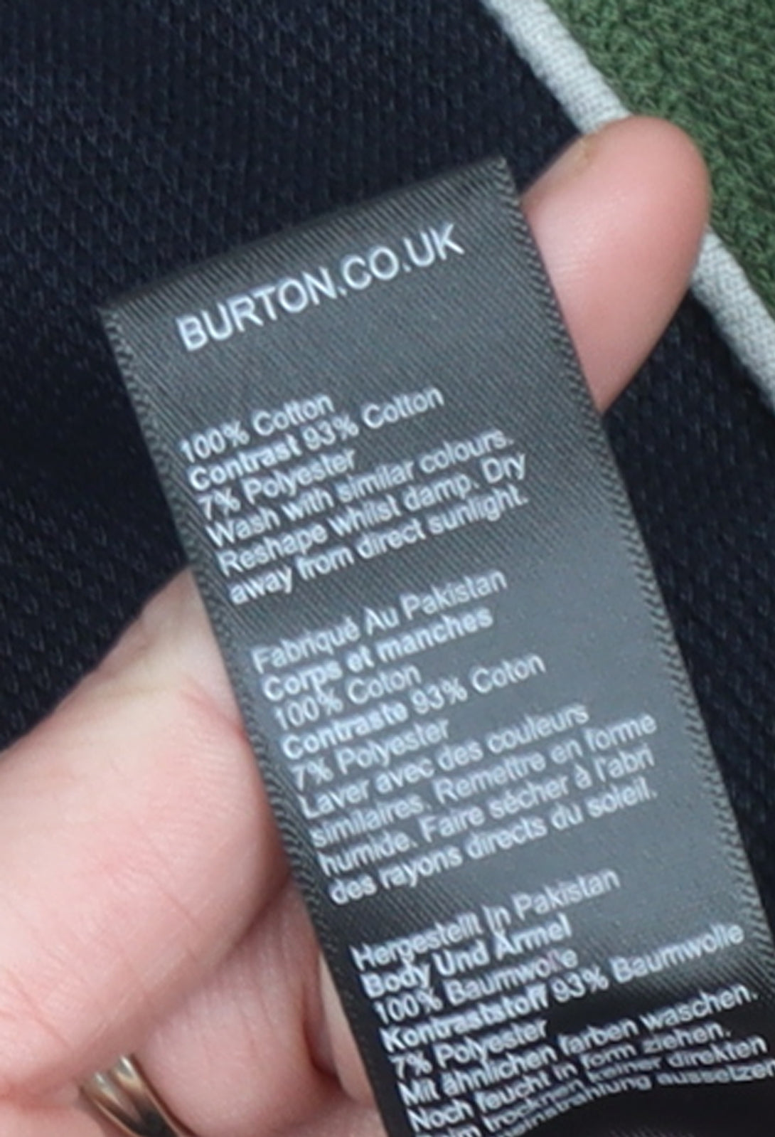 Burton Menswear Men’s Multicoloured L Full Zip Cotton Jumper