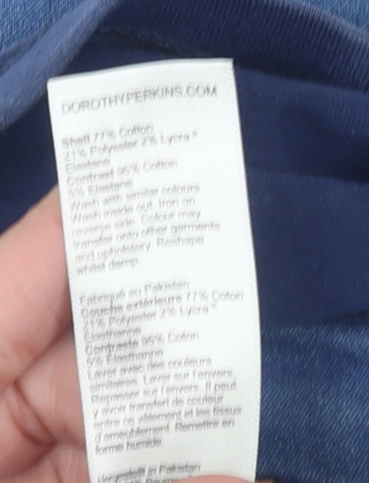 Dorothy Perkins Women’s Blue Maternity Jegging Jeans Size 8
