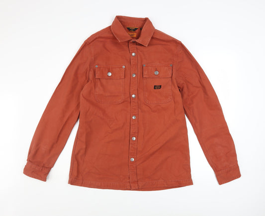 Superdry Men's Brown Canvas Workwear Jacket M Basic Style