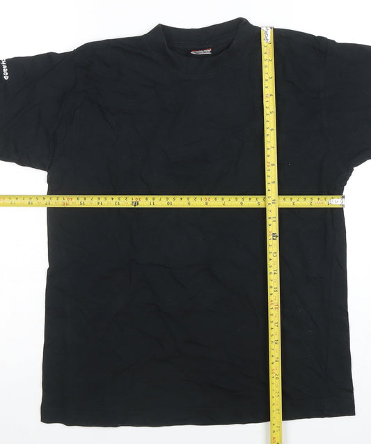 Cilque Boys Black 150/160 Graphic Print Short Sleeve Cotton T-Shirt