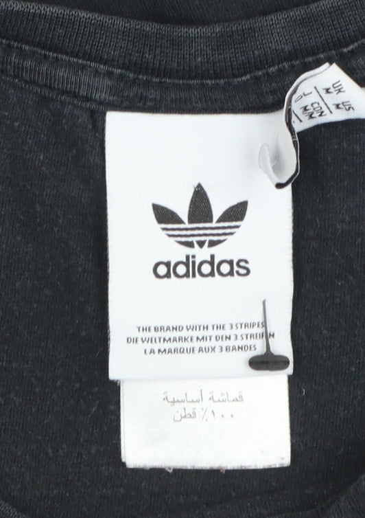Additional view of adidas Women's Black Sports Graphic Short Sleeve Cotton T-Shirt M