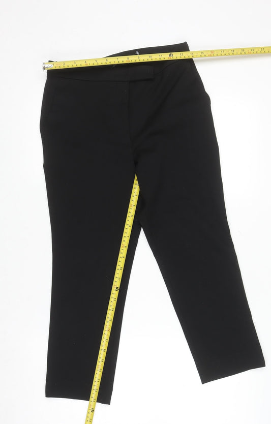 Marks and Spencer Women's Black Slim Trousers Size 10