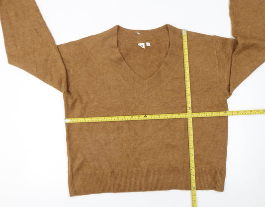 GAP Women’s Brown V-Neck Knit Jumper XL
