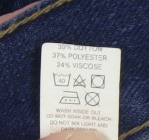 Dunnes Women Blue Straight Leg Jeans Size 12 30in Waist 30in Leg